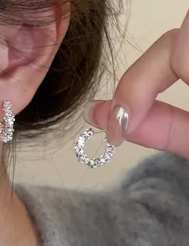 New Broken Silver Geometric Earrings for Women Chic Minimalist Silver Hoops Elegant Modern Metallic Drop Earrings for Daily Wear - Aliexpress - FashionsVida