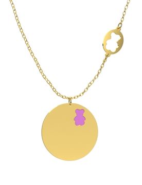 Collana Bimbi Nanan Pendente Orsetto Lilla NGLD0028