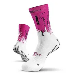 Padel Socks White / Fluo Fuchsia UK 7.5-11