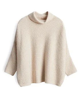 Pull à col roulé TIOLA DETAIL beige S - someday - FashionsVida