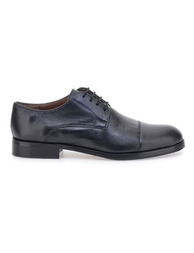 Scarpe eleganti nere stringate in vera pelle 331 42