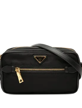 Small Tessuto Front Pocket Camera Bag - Prada - FashionsVida