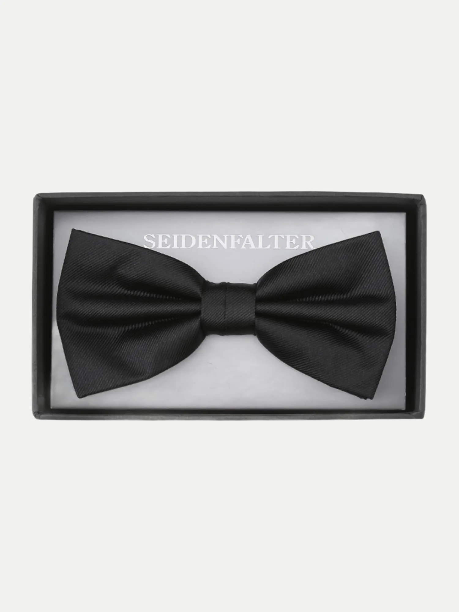 Fliege aus Seide Schwarz - Prince Bowtie - FashionsVida