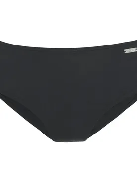 Highwaist Damen Bikinihose, schwarz 46