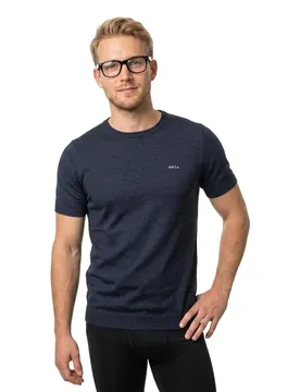 T-shirt à Manches Courtes 26fn781 Navy Marine Melange M