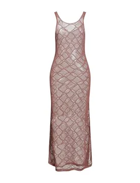 Vestido largo Mujer Marrón L,M,S Mujer - Daniele Fiesoli - FashionsVida