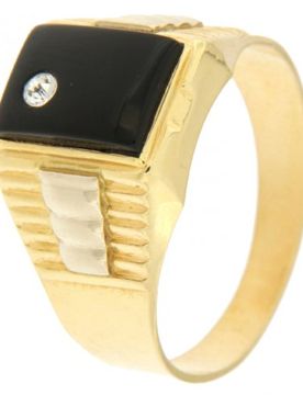 Anello Uomo Oro Giallo Bianco GL100213