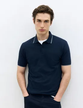 Polo manga corta micro pique hombre - Dustin - FashionsVida