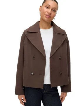 Giacca Vinceline Short Chocolate Brown L - Vero moda - FashionsVida
