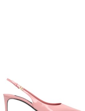 Calf Leather Slingback Pumps with Adjustable Buckle Strap