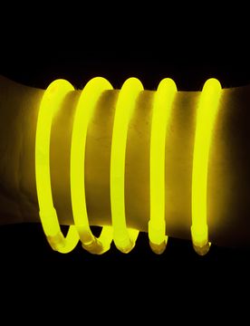 Knicklicht-Armbänder Gelb für Erwachsene