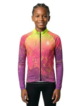 Maglia A Maniche Lunghe Motion Z6 Neon Lava Blend