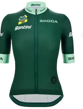 Maillot à Manches Courtes Tour De France Avec Zwift Green 2025