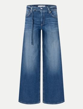 Palazzo Jeans Cropped Blau 42/30