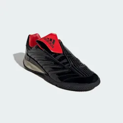 Unisex Predator Sala Shoes - Black Leather - Size Uk 12