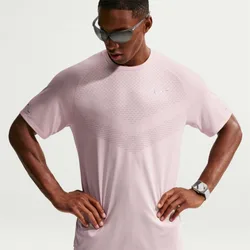 Mens Stride Crew Neck Short Sleeve Jersey Competition T-Shirt In Silt Red/(Ref - Size Large
