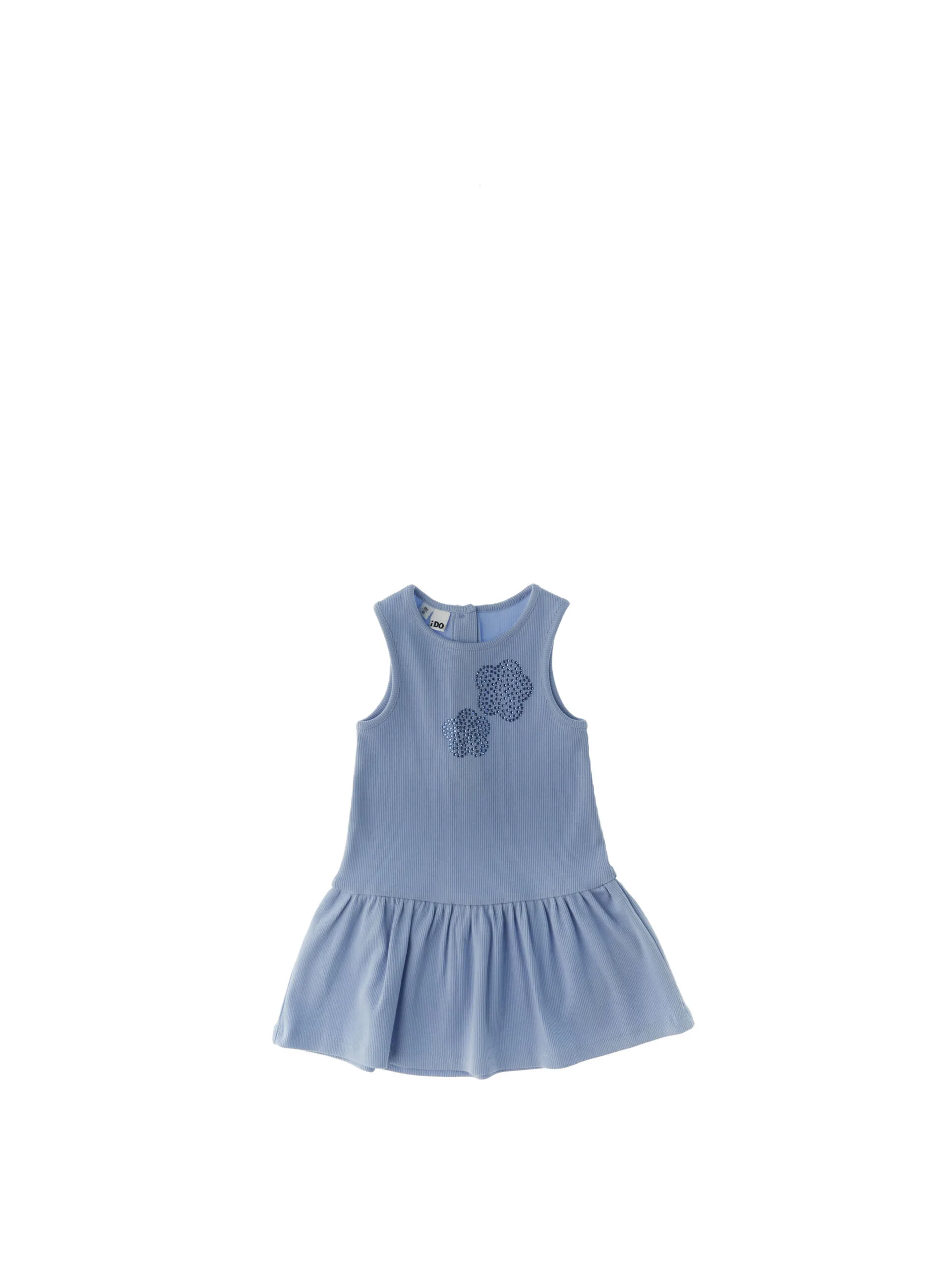 Abito smanicato AZZURRO POLVERE 24M - iDO - FashionsVida