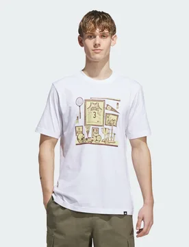 T-shirt Graphic Sports Bar Memorabilia XS White - Adidas - FashionsVida