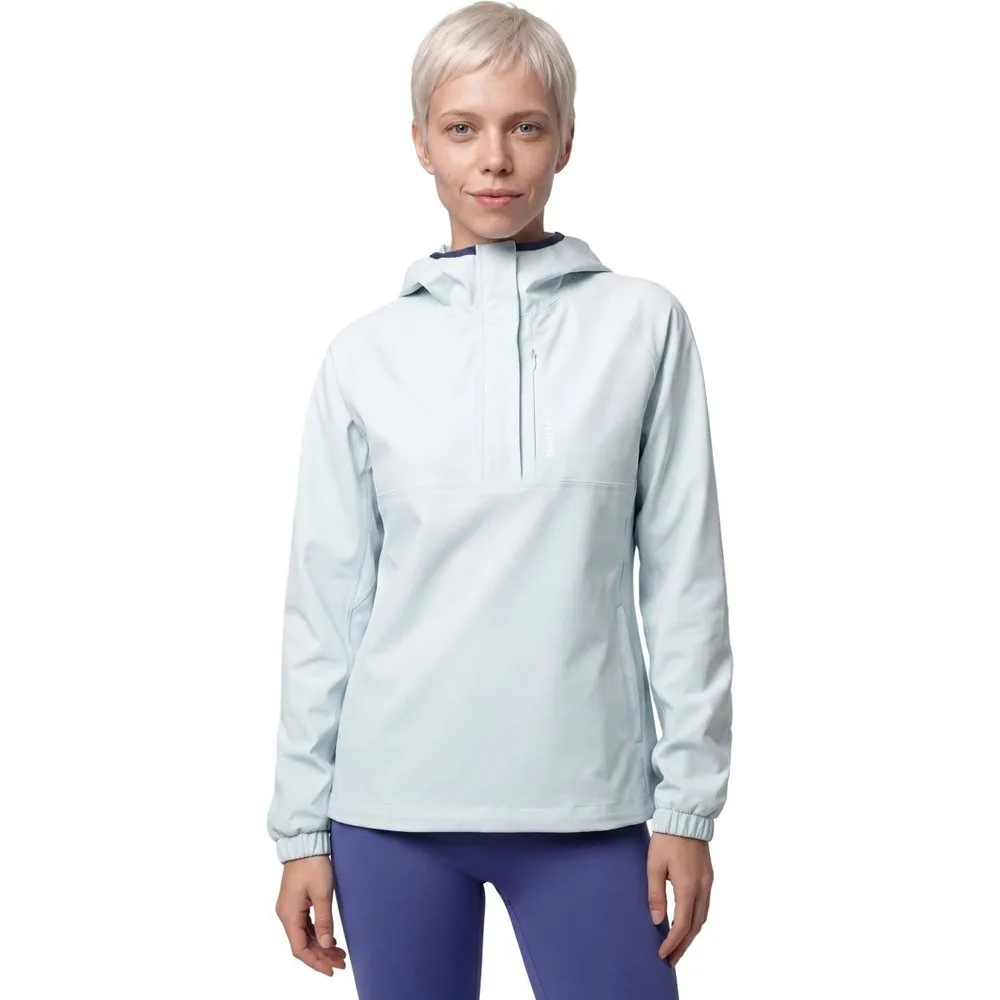 Chaqueta impermeable con capucha trail running mujer Leadville-W Blue - Siroko - FashionsVida