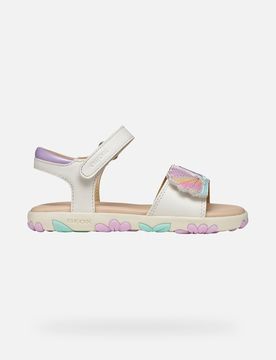 Schuhe Sandal Haiti Mädchen Weiß/hellrosa 28 Weiß/hellrosa