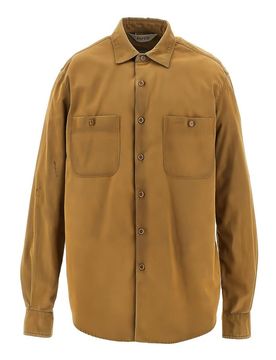 Aspesi Camicia In Pelle Scamosciata