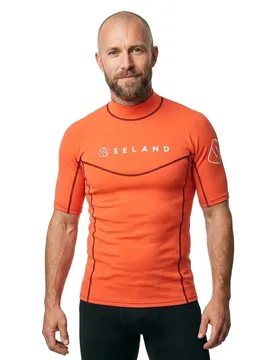Rash Guard Manches Courtes Elastan Fina Orange 2XS