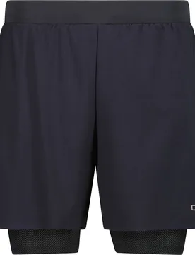 Bermuda 2-in-1 Herren Bermuda Shorts, grau 48