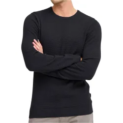 Pullover basic jersey hombre Negro (L)
