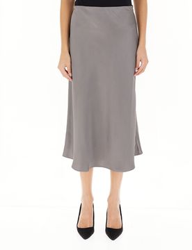 LIU JO Gonna in raso GRIGIO 42