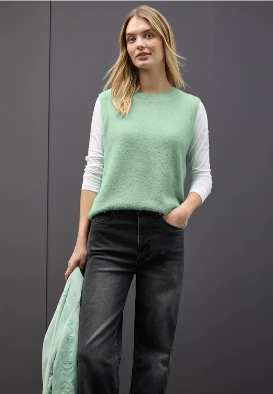Ärmelloser Pullover female Grün - Street One - FashionsVida