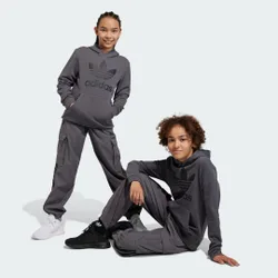 Hoodie Trefoil 7-8A Grey Five