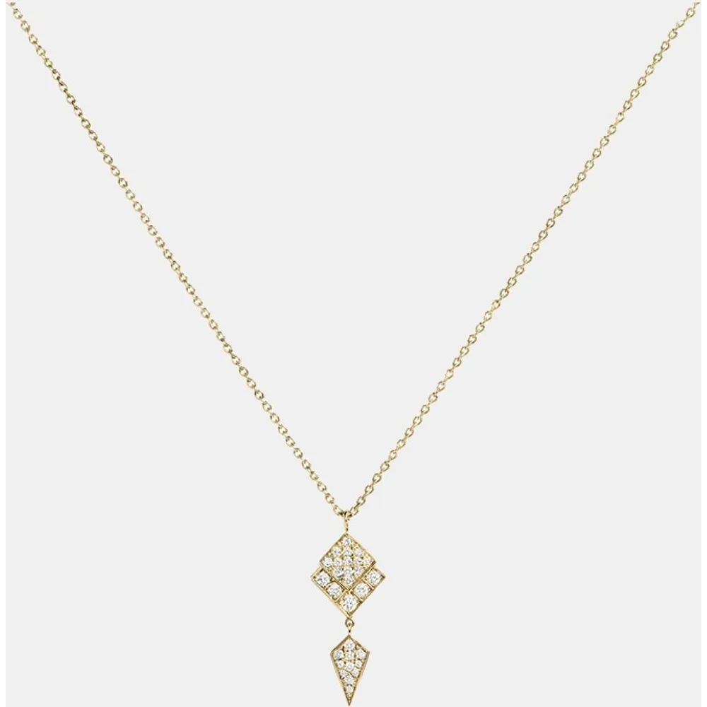 Colgante Stairway de oro con diamantes - STATEMENT - FashionsVida