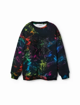 Sweat-shirt imprimé numérique BLACK 5/6 male - Desigual - FashionsVida