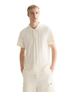 Polo à Manches Courtes 182269 Relaxed Fit Eggnog M