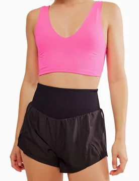 Carpe Diem High Waisted Shorts Black female - FP Movement - FashionsVida