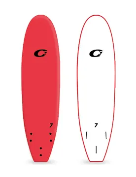 Planche De Surf Softboard 7´0 Red 217.5 cm unisex