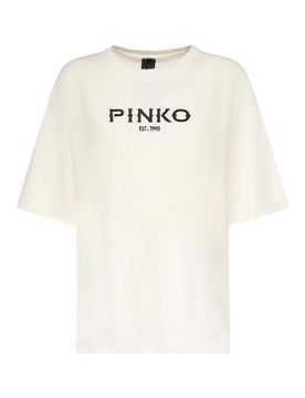 Pinko T-shirt in jersey con logo