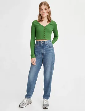 Jeans high loose tappered blu super stone washed - Levis - FashionsVida