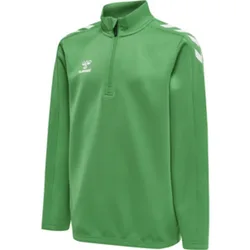 Core XK (halber Reißverschluss) Poly Kinder Sweatshirt, grün 140