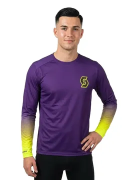 Maglia A Maniche Lunghe Rc Progressive Purple / Yellow