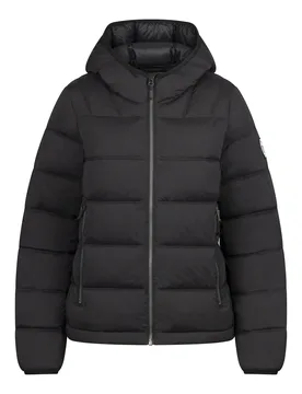 Womens/ladies Rollins Hooded Jacket (Black) - Size Small - Trespass - FashionsVida