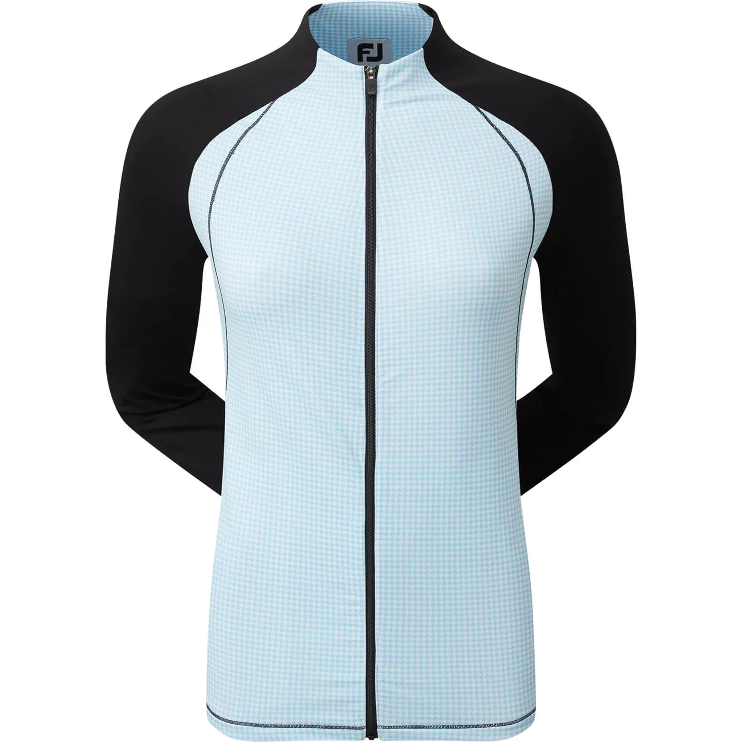 Layer HTH Printed Full-Zip, blau/schwarz s - FootJoy - FashionsVida