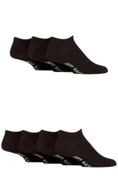 Pair Black Plain Cotton Trainer Socks Men's 7-11 Mens - - Black - Size: 7-11 Mens