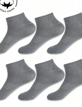 Pares de calcetines de algodón de corte bajo para mujer, calcetines invisibles, gris/negro/blanco, adecuados para otoño/invierno/primavera/verano/us - Shein - FashionsVida