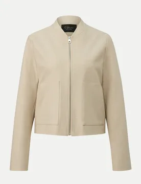 BLACK LABEL Blouson im Boxy-Fit Beige 44 - S. Oliver - FashionsVida