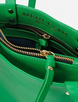 Bolso de hombro mediano de piel robin con cierre cremallera - Mercules - FashionsVida