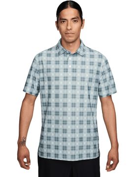 Golf Polo Tartan, blau/weiss xxl