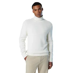 Gg High Neck Sweater White Alyssum M Men