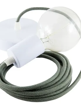 Cables Suspension Luminaire Rc63 1 M Greyish Green / White One Size - Creative - FashionsVida