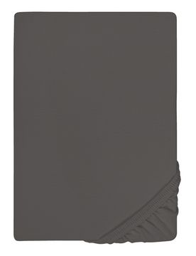 Jersey-Elastic-Topper-Spannbetttuch dunkelgrau, 1x 90x190 cm - 100x220 cm